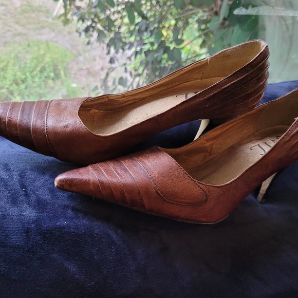 Brown Heels Sz Euro 40 or US 9 NIL - Picture 8 of 11